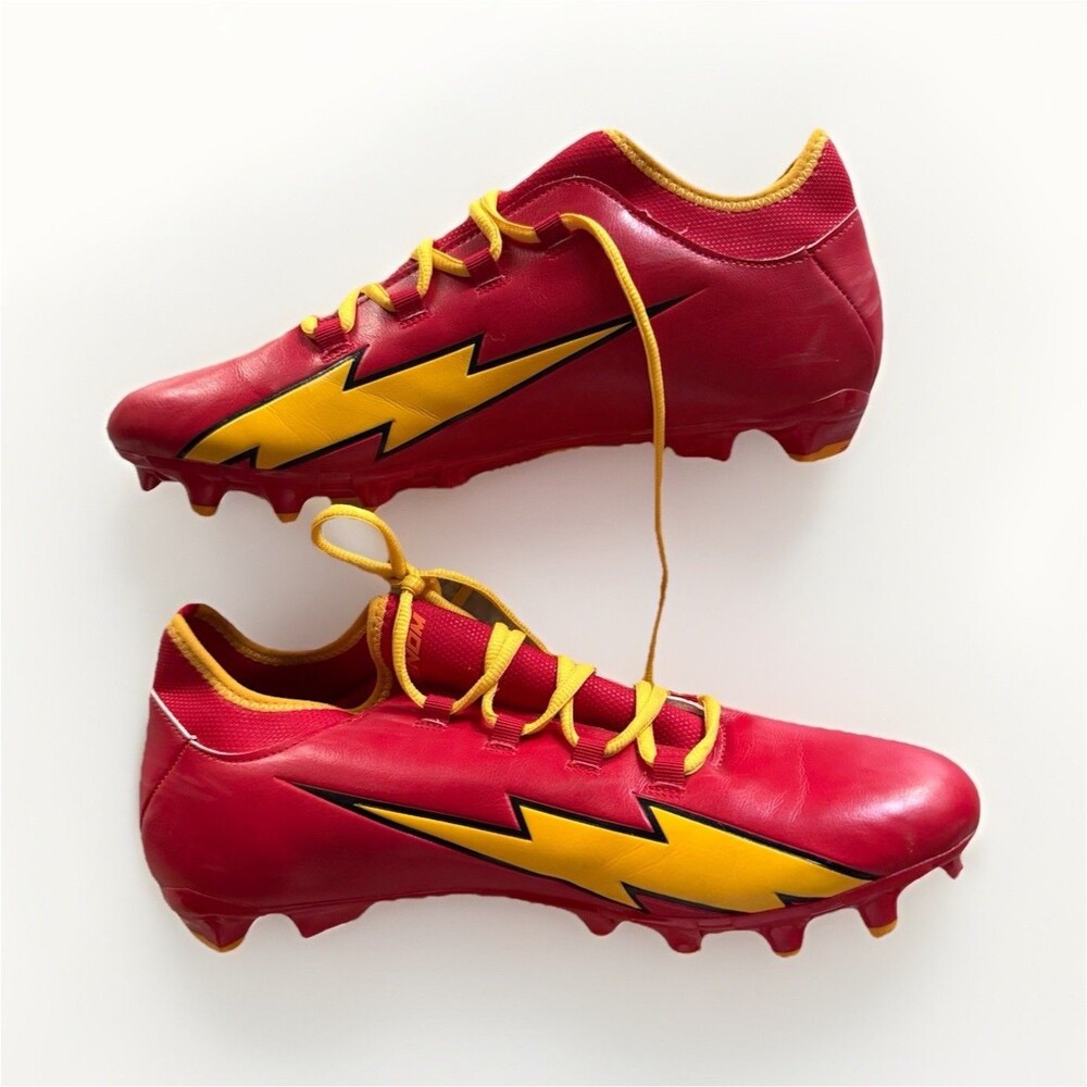 Phenom The Flash Superhero Red/Yellow Low Top Lace-Up Cleats